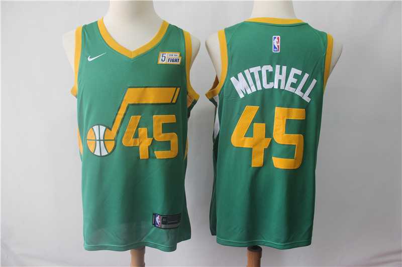 Jazz 45 Donovan Mitchell Green 2018 19 Earned Edition Nike Swingman Jersey,We sell and wholesale Jazz 45 Donovan Mitchell Green 2018 19 Earned Edition Nike Swingman Jersey on line form chian!